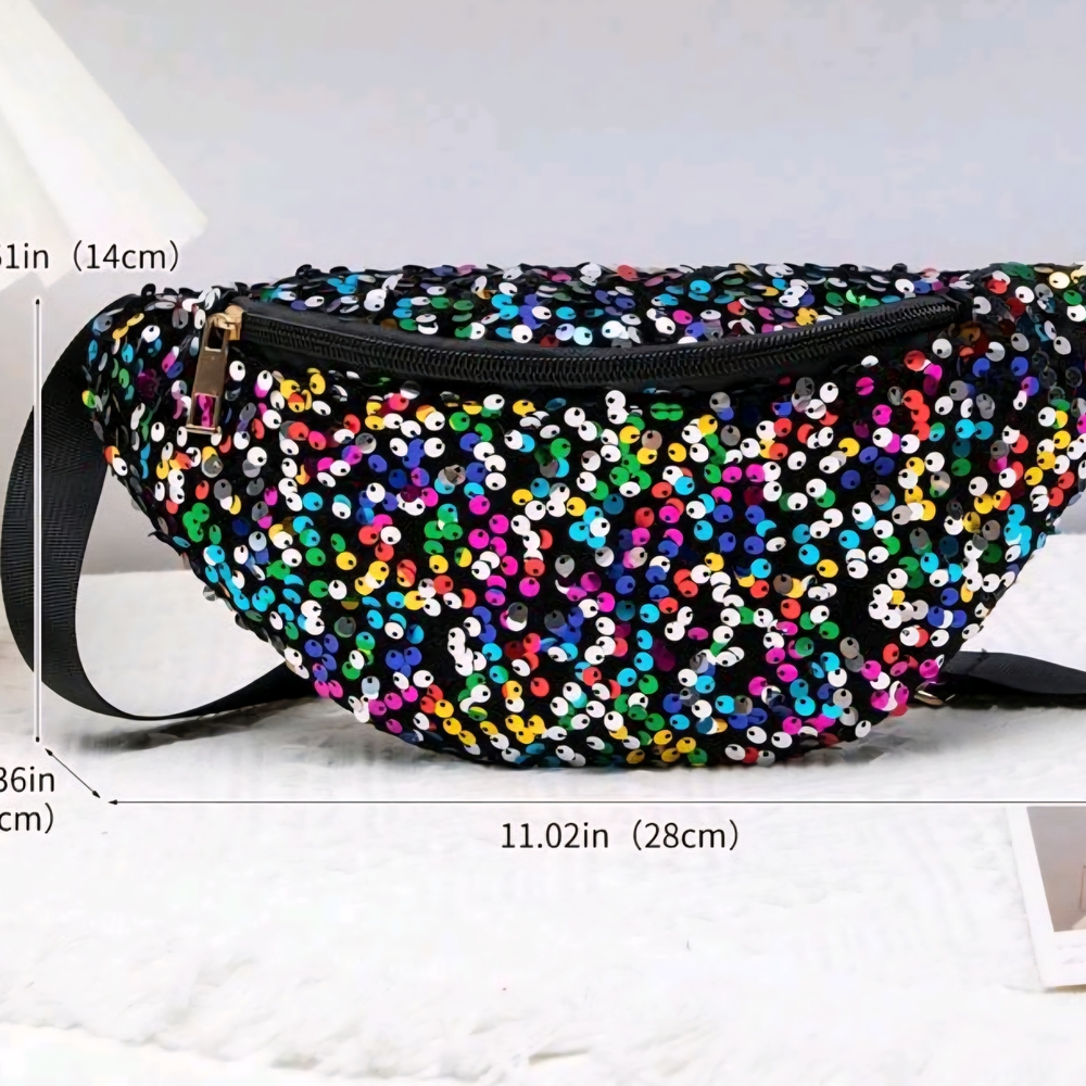 Sequin Multicolor Fanny Pack - image 2